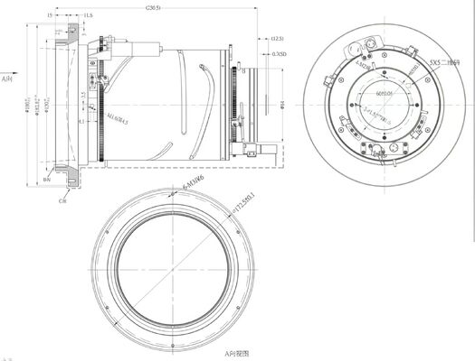 FWD-0333-0R 30-150mm F0.84/1.2 1280×1024@12μm LWIR Motorized Zoom Lens