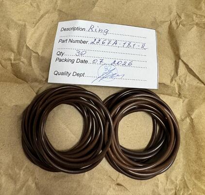 2267A-181-2 Kích thước lớn Hàng không Brown O-Ring Hàng không vòng đệm niêm phong cho hàng không chống nhiên liệu và chống dầu nóng niêm phong